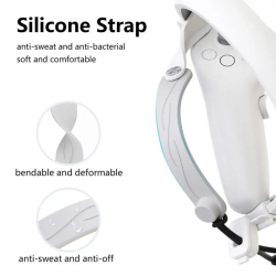 Dr. Phone-DrPhone SilicoGrip - Siliconen Handvat Band Voor Pico 4 Vr Touch Controller – Met Polsbandje – Anti-Zweet – Verstelbaar - Wit€ 0,00€ 0,00DrPhoneHoesjes / Covers