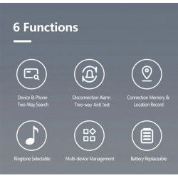 Dr. Phone-DrPhone LocateSync Pro - Slimme Tag - Alarm Draadloze Bluetooth GPS Tracker Telefoon - Sleutel - App: iFindU - Zwart€ 14,95€ 12,36DrPhoneGPS Tracker