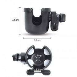 Dr. Phone-DrPhone CPH 2 in 1 Bekerhouder met Telefoonhouder - Geschikt voor o.a kinderwagen/ fiets etc - Zwart€ 27,95€ 23,10DrPhoneSmartphone / Tablet / Laptop Houders8720118970522