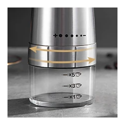 Dr. Phone-DrPhone AromaCraft – Koffiemolen Met 5 Maalniveaus – Electrische Koffiemolen – Draadloos – Koffiemaler- Zilver€ 54,95€ 45,41Koffie