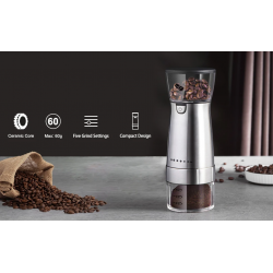 Dr. Phone-DrPhone AromaCraft – Koffiemolen Met 5 Maalniveaus – Electrische Koffiemolen – Draadloos – Koffiemaler- Zilver€ 54,95€ 45,41Koffie