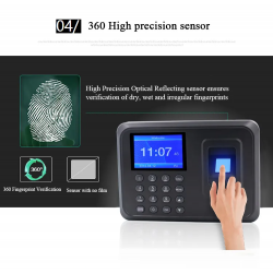 Dr. Phone-DrPhone TimeGuard – Vingerafdruk Inkloksysteem – Vingerafdruk Tijd Recorder – 1000 Vingerafdruk Slots - Zwart€ 59,95€ 49,55Inkloksysteem