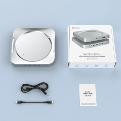 Dr. Phone-DrPhone MH483 USB C Docking Station met Harde Schijf Behuizing 2.5inch HDD of SDD SATA - Geschikt Voor Mac Mini - Zilver€ 99,95€ 82,60Hub / Adapter8720118630846