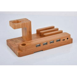 Dr. Phone-DrPhone 4 In 1 Houder met 4 USB poorten – Bamboe Houten Houder – Geschikt Voor Smartphones/ Apple Watch / Tablet / Stylus Pen€ 44,95€ 37,15Smartphone / Tablet / Laptop Houders