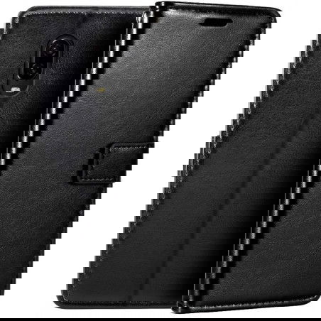 Dr. Phone-DrPhone Flipcover - Bookcase - Luxe PU Lederen Portemonnee Case - Geschikt voor One Plus 6T - Wallet Case met Kickstand - Zwart€ 9,95€ 8,22Hoesjes / Covers
