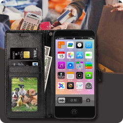 Dr. Phone-DrPhone Flipcover - Bookcase - Luxe PU Lederen Portemonnee Case - Geschikt voor One Plus 6T - Wallet Case met Kickstand - Zwart€ 9,95€ 8,22Hoesjes / Covers