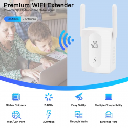 Dr. Phone-DrPhone BoostWave - WiFi Versterker – Bereik Tot 300 Meter – Wifi Punt – Wifi Extender – 300 Mbps – 2.4Ghz Expander - Wit€ 29,95€ 24,75WiFi