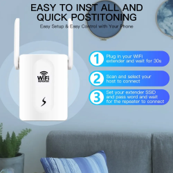 Dr. Phone-DrPhone BoostWave - WiFi Versterker – Bereik Tot 300 Meter – Wifi Punt – Wifi Extender – 300 Mbps – 2.4Ghz Expander - Wit€ 29,95€ 24,75WiFi