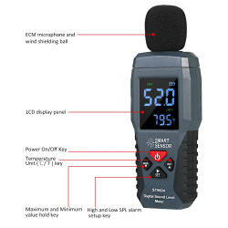 Dr. Phone-DrPhone EchoMetric SoundMonitor - Decibel Meter - 30-130 Db – LCD Scherm – Temperatuurmeting – Geluidsmeter - Smart Sensor€ 38,95€ 32,19Home