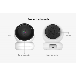 Dr. Phone-DrPhone Indoorview – Indoor PTZ Camera – Home Security Camera – Pan 355° Tilt 80° - Nachtvisie – Tweerichting Audio€ 69,95€ 57,81IP Camera