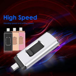 Dr. Phone-DrPhone EasyDrive - 256GB - 4 In 1 Flashdrive - OTG USB 3.0 + USB-C + Micro USB + Lightning iPhone - Android - Zilver€ 64,95€ 53,68DrPhoneUSB Stick8720118090343