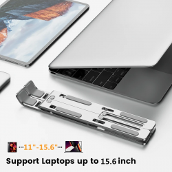 Dr. Phone-DrPhone AD028 – Universele Aluminium Laptop Standaard – Stijlvol Design – Laptopstand – Laptophouder - Zilver€ 24,95€ 20,62Smartphone / Tablet / Laptop Houders