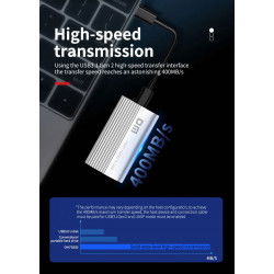 Dr. Phone-LUXWALLET FS5 Externe SSD 512GB - Externe Draagbare Harde Schijf – HDD – Ultrasnelle Gegevensoverdracht - Zilver€ 74,95€ 61,94LUXWALLETExterne Harde Schijf 8720118709955