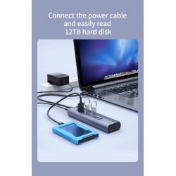 Dr. Phone-DrPhone CHB027 - 10 In 1 USB Q.C 3.0 Hub – 6 USB QC3.0 Poorten & 2 USB PD Poorten – Type-C Data Transfer & Type-C Oplaadpoort€ 59,95€ 49,55Hub