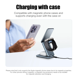 Dr. Phone-DrPhone ChargePro - Magnetische 3 In 1 Opvouwbare Draadloze Oplader Standaard – Overhittings Protectie€ 64,95€ 53,68Dockingstation