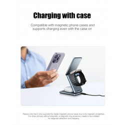 Dr. Phone-DrPhone ChargePro - Magnetische 3 In 1 Opvouwbare Draadloze Oplader Standaard – Overhittings Protectie€ 64,95€ 53,68Dockingstation
