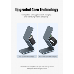Dr. Phone-DrPhone ChargePro - Magnetische 3 In 1 Opvouwbare Draadloze Oplader Standaard – Overhittings Protectie€ 64,95€ 53,68Dockingstation