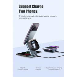 Dr. Phone-DrPhone ChargePro - Magnetische 3 In 1 Opvouwbare Draadloze Oplader Standaard – Overhittings Protectie€ 64,95€ 53,68Dockingstation