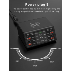 Dr. Phone-DrPhone PowerHub 100W – 8 Poort Usb Oplaadstation - 4x PD27W en 4x QC18W – Draadloze Oplaad Pad – Overhitting Bescherming€ 99,95€ 82,60Telefoniecradle & Dockingstation