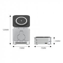 Dr. Phone-DrPhone TriCharge Pro - 3 In 1 Opvouwbare Magnetische Draadloze Oplader Standaard - 65W Lader - Voor iPhone / Airpods en iWatch€ 64,95€ 53,68Dockingstation