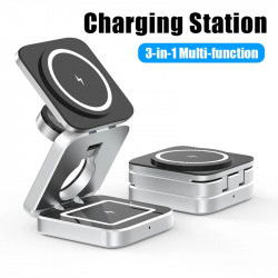 Dr. Phone-DrPhone TriCharge Pro - 3 In 1 Opvouwbare Magnetische Draadloze Oplader Standaard - 65W Lader - Voor iPhone / Airpods en iWatch€ 64,95€ 53,68Dockingstation