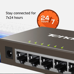Dr. Phone-DrPhone TND5 5-poorts Gigabit Ethernet Switch - Gigabit( 1000 Mbps ) - Full-duplex werkmodus - Auto MDI/MDIX - Grijs€ 39,95€ 33,02DrPhoneHome8720118632437