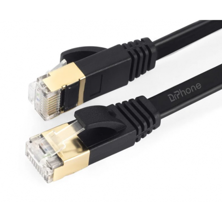 Dr. Phone-DrPhone UltraLink Platte CAT6 UTP Ethernet kabel - RJ45 Netwerk kabel - tot 1Gbps (1000 Mbps) - 20M - Zwart€ 32,95€ 27,23DrPhoneComputer kabels