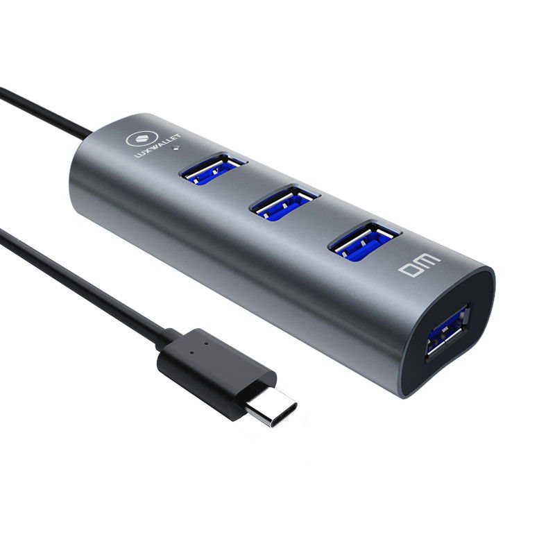 Dr. Phone-LUXWALLET UltraSync - HUB - USB 3.0 - Type C - 4 aansluitingen - 120cm - Zwart€ 17,95€ 14,83Hub