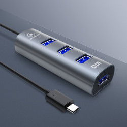 Dr. Phone-LUXWALLET UltraSync - HUB - USB 3.0 - Type C - 4 aansluitingen - 120cm - Zwart€ 17,95€ 14,83Hub