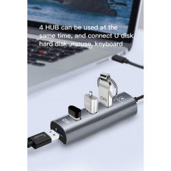Dr. Phone-LUXWALLET UltraSync - HUB - USB 3.0 - Type C - 4 aansluitingen - 120cm - Zwart€ 17,95€ 14,83Hub