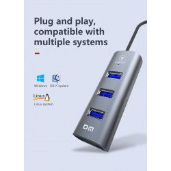 Dr. Phone-LUXWALLET UltraSync - HUB - USB 3.0 - Type C - 4 aansluitingen - 120cm - Zwart€ 17,95€ 14,83Hub