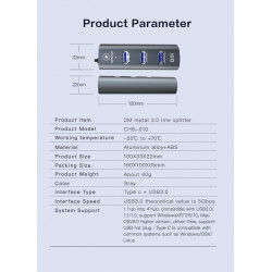 Dr. Phone-LUXWALLET UltraSync - HUB - USB 3.0 - Type C - 4 aansluitingen - 120cm - Zwart€ 17,95€ 14,83Hub