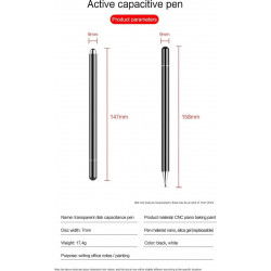 Dr. Phone-DrPhone SX10 - Universele Stylus Pen Precision Disc Capacitief Met Magnetische Dop - Geschikt voor Tablet en Smartphone - Wit€ 12,95€ 10,70Home