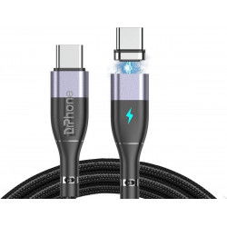 Dr. Phone-DrPhone ECHO2 - USB-C naar USB-C Magnetische Nylon Gevlochten Kabel - 60W 20V 3A – 480 Mbps – QC4.0/3.0 – 1 meter – Zwart€ 13,95€ 11,53DrPhoneTelefoniekabel8720118263815
