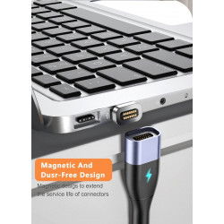 Dr. Phone-DrPhone ECHO2 - USB-C naar USB-C Magnetische Nylon Gevlochten Kabel - 60W 20V 3A – 480 Mbps – QC4.0/3.0 – 1 meter – Zwart€ 13,95€ 11,53DrPhoneTelefoniekabel8720118263815