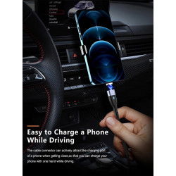 Dr. Phone-DrPhone ECHO2 - USB-C naar USB-C Magnetische Nylon Gevlochten Kabel - 60W 20V 3A – 480 Mbps – QC4.0/3.0 – 1 meter – Zwart€ 13,95€ 11,53DrPhoneTelefoniekabel8720118263815