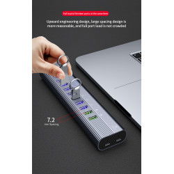 Dr. Phone-LUXWALLET SpeedLink Nexus - 2x USB-C Poorten + 9 USB 3.0 Poorten - Dataoverdracht + Laden - Kantoor Hub - Type C - Zilver€ 49,95€ 41,28Hub