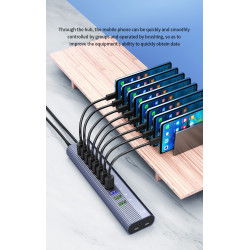 Dr. Phone-LUXWALLET SpeedLink Nexus - 2x USB-C Poorten + 9 USB 3.0 Poorten - Dataoverdracht + Laden - Kantoor Hub - Type C - Zilver€ 49,95€ 41,28Hub