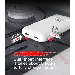 Dr. Phone-Drphone EnerGleam Pro - Powerbank - 20000 mAh -Draagbare Power Bank met 2 USB Poorten - Wit€ 29,95€ 24,75Powerbanks / Accu's