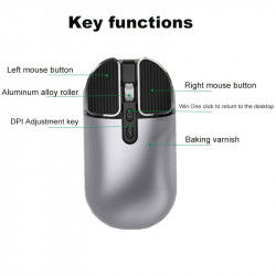 Dr. Phone-Elementkey LX M203 - Draadloze Muis - Bluetooth 5.1+ 2.4Ghz Dongle - 2 Modi - Oplaadbaar & Stil voor Computer Laptop Notebook€ 24,95€ 20,62ElementkeyMuis