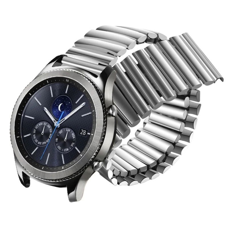 Dr. Phone-DrPhone SteelLink - 22mm - Elastische Metalen Band - Comfortabel - Universeel - Horlogeband - Zilver€ 12,95€ 10,70DrPhoneWearablebandje