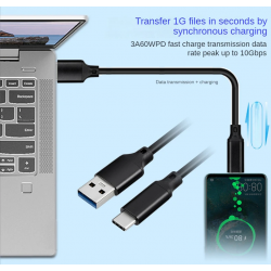 Dr. Phone-DrPhone UCA2 USB C naar USB A 3.1/USB 3.2 Gen 2 kabel - 10Gbps datasynchronisatie - 60W 3A Snel Opladen – 1M€ 12,95€ 10,70Computer kabels8720118722022