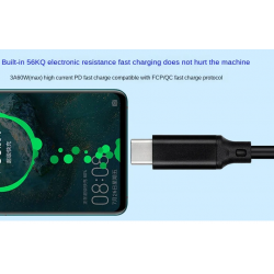 Dr. Phone-DrPhone UCA2 USB C naar USB A 3.1/USB 3.2 Gen 2 kabel - 10Gbps datasynchronisatie - 60W 3A Snel Opladen – 1M€ 12,95€ 10,70Computer kabels8720118722022