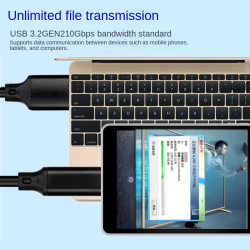 Dr. Phone-DrPhone UCA2 USB C naar USB A 3.1/USB 3.2 Gen 2 kabel - 10Gbps datasynchronisatie - 60W 3A Snel Opladen – 1M€ 12,95€ 10,70Computer kabels8720118722022