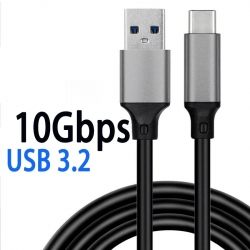 Dr. Phone-DrPhone UCA2 USB C naar USB A 3.1/USB 3.2 Gen 2 kabel - 10Gbps datasynchronisatie - 60W 3A Snel Opladen – 1M€ 12,95€ 10,70Computer kabels8720118722022