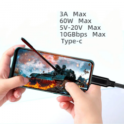 Dr. Phone-DrPhone UCA2 USB C naar USB A 3.1/USB 3.2 Gen 2 kabel - 10Gbps datasynchronisatie - 60W 3A Snel Opladen – 1M€ 12,95€ 10,70Computer kabels8720118722022