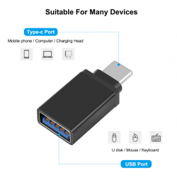 Dr. Phone-DrPhone TA1 USB C naar USB 3.0 OTG Adapter – Type C mannelijk naar USB 3.0 Vrouwelijk Converter – Zilver€ 7,95€ 6,57OTG 8720118722060