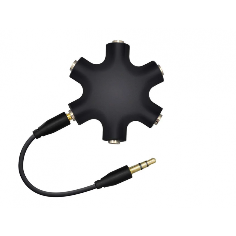 Dr. Phone-DrPhone AUX6 3.5mm Aux Splitter - Stereo-audio-headset Adapter - 6-poorts - 1 audio-ingang / 5 audio-uitgangen + 3.5mm aux kabel€ 9,95€ 8,22AUX 3.5mm