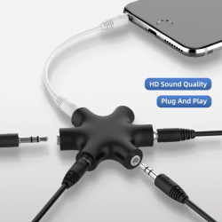 Dr. Phone-DrPhone AUX6 3.5mm Aux Splitter - Stereo-audio-headset Adapter - 6-poorts - 1 audio-ingang / 5 audio-uitgangen + 3.5mm aux kabel€ 9,95€ 8,22AUX 3.5mm