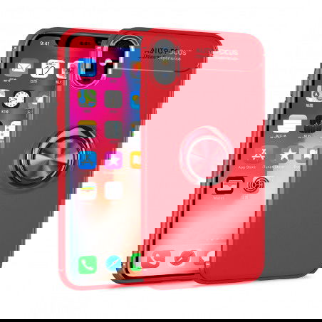 Dr. Phone-DrPhone SPC - Back Cover - TPU - Hoesje Met Ringhouder - Volledige bescherming - Magnetisch - Geschikt voor Iphone XR - Rood€ 9,95€ 8,22Apple